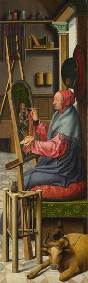 Campin, Robert, Follower of Saint Luke painting the Virgin and Child
